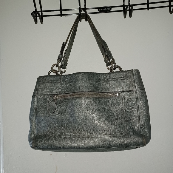 Coach Silver/grey shoulder bag - Picture 3 of 9